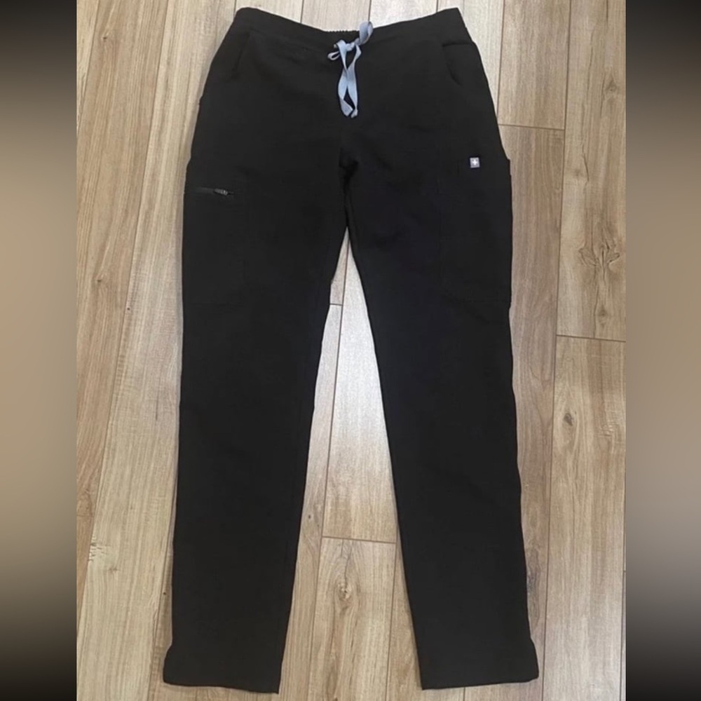 Figs Yola Skinny Scrub Pant Black